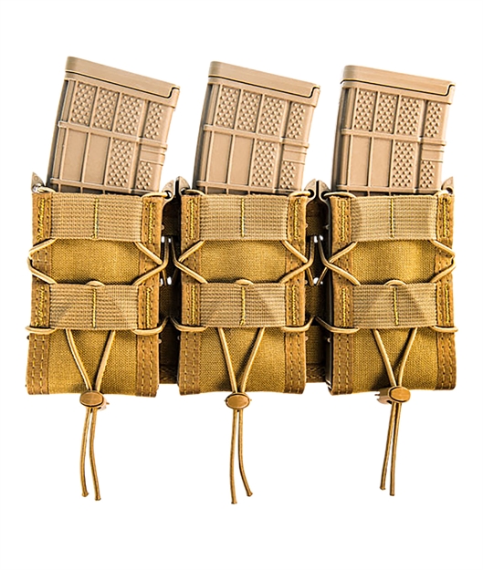 Picture of  High Speed Gear 45Ta00cb Taco Shingle Mag Pouch Triple Coyote Brown Nylon Molle Compatible W/ Rifle 849954019856