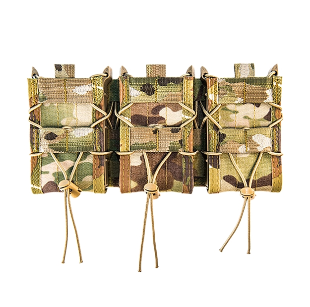 Picture of  High Speed Gear 45Ta00mc Taco Shingle Mag Pouch Triple Multicam Nylon Molle Compatible W/ Rifle