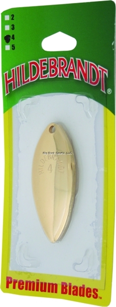 Picture of Hildebrandt Genuine Premium Blades, #4, Gold Willow Leaf, 5/Pack