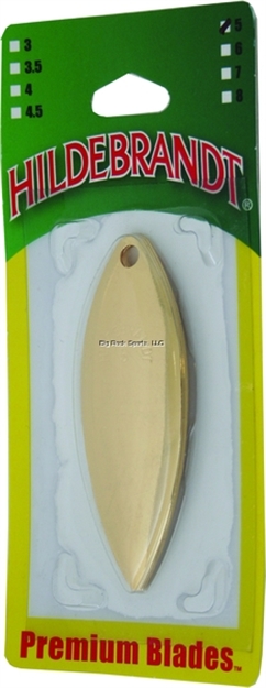 Picture of Hildebrandt Genuine Premium Blades, #5, Gold Willow Leaf, 4/Pack