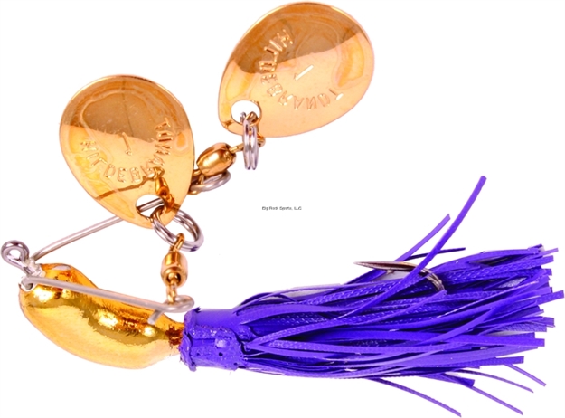 Picture of Hildebrandt Nugget Spinnerbait, 1 1/2", 1/4 Oz, 2/0 Hook, Purple With Gold Blade