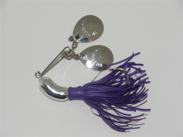 Picture of Hildebrandt Nugget Spinnerbait, 1 1/2", 1/4 Oz, 2/0 Hook, Purple With Nickel Blade