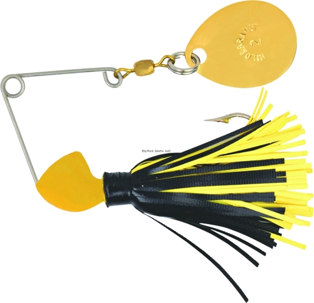 Picture of Hildebrandt Spin Dandy Microlite Spinnerbait, 1/8 Oz, SZ 2 Hook, Gold Head With Gold Blade Black & Yellow