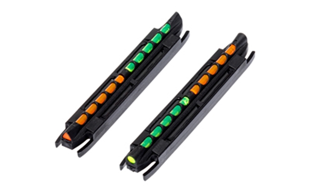 Picture of  Hiviz To300 Two-In-One Magnetic Front Sight  Black | Green/Orange Fiber Optic