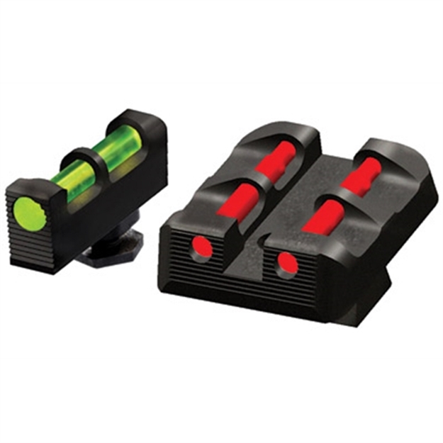 Picture of  Hiviz Glt178 Target Sight Set Glock Green Fiber Optic Front Sight-Red Fiber Optic Rear Sight