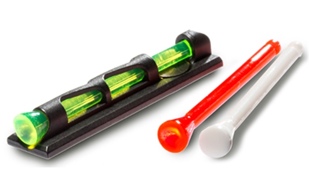 Picture of  Hiviz Pmlw01 Litewave Compsight Bead Replacement Front Sight  Black | Green/Red/ White Fiber Optic Front Sight Universal Threads 613485589368