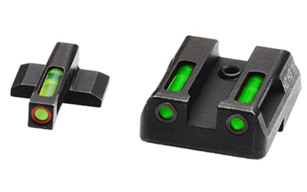 Picture of Litewave H3 Tritium Orange Ring Front Sight Set W/Green Litepipes HKN521 613485589917
