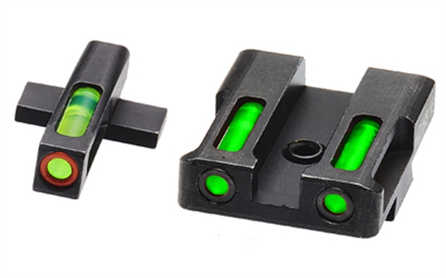 Picture of Litewave H3 Tritium Orange Ring Front Sight Set W/Green Litepipes XDN521 613485589894