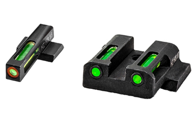 Picture of Litewave H3 Tritium Orange Ring Front Sight Set W/Green Litepipes MPN521