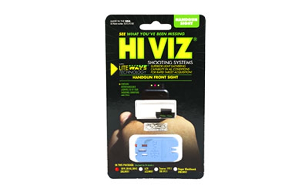 Picture of Hiviz Ruger Sr9 Litewave Interchangable Front Sight Fits Ruger Sr9 Sr9c Sr40 Sr40c & Sr45 SRLW01