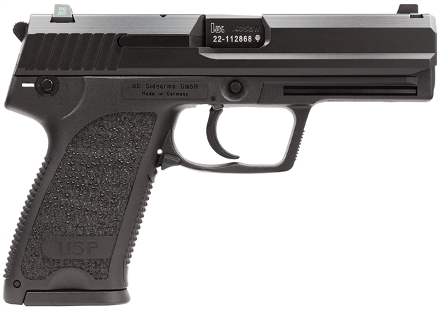 Picture of Heckler & Koch 81000337 Usp  Compact Frame 40 S&W 12+1, 3.58" Black Polygonal Rifled Barrel, Black Serrated Steel Slide, Black Polymer Frame, Black Polymer Grip, Night Sights, Bobbed Hammer, Ambidextrous 704031LEA5