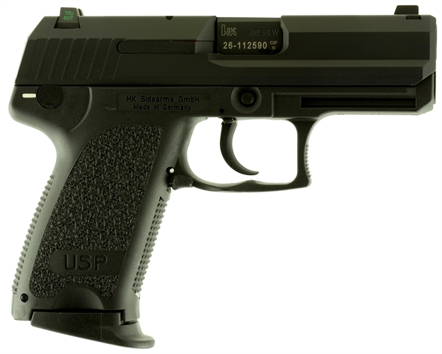 Picture of Heckler & Koch 704037Lela5 Ups40c V7 *Ca Compliant* 
40 Smith & Wesson (S&W) Single/Double 3.58" 10+1 Black Polymer Grip/Frame Grip Blued Stainless Steel Slide