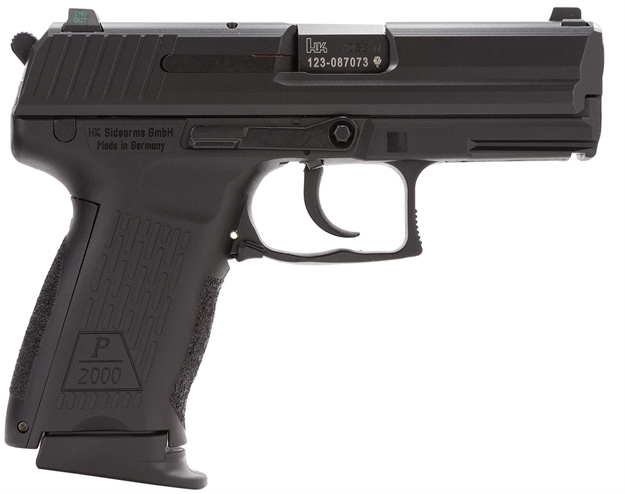 Picture of Heckler & Koch P2000 SK Semi-Auto Pistol 40S&W V3 Da/Sa Rear Decocking Button 3.26" 3-9Rnd Night Sights