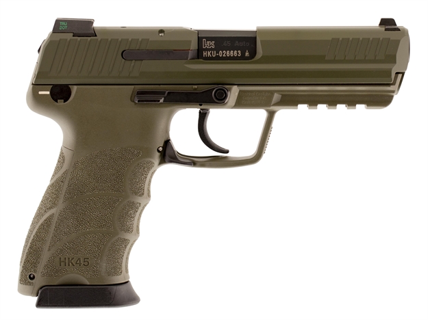 Picture of HK 745007Gglea5 Hk45 Lem Single/Double 45 Acp 4.6" 10+1 Black Interchangeable BA
