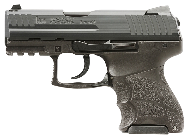 Picture of Heckler & Koch 81000088 P30sk Subcompact V3 Sa/Da 9Mm Luger 3.27" 10+1 (2) Black Black Steel Slide Black Interchangeable Backstrap Grip Ambi Safety/Decocker