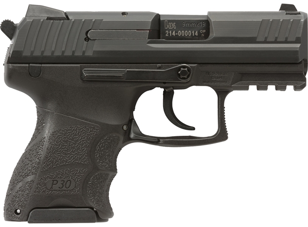 Picture of  Heckler & Koch 81000544 P30sk Subcompact V3 Sa/Da 9Mm Luger 3.27" 10+1(2), 13+1  Black Black Steel Slide Black Interchangeable Backstrap Grip Decocker Night Sights