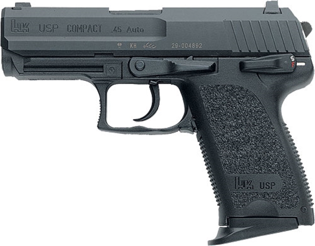 Picture of HK Usp45 Compact V1 45Acp 3.94" Bbl NS 3-8Rd Black!! 81000344