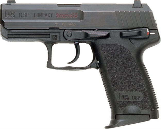 Picture of HK Usp9 Compact V1 Da/Sa 9Mm 3.58" Bbl 2-13Rd Black 81000329 642230261525