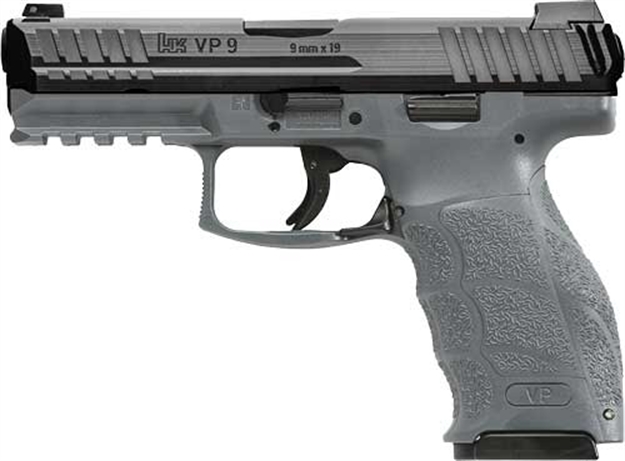 Picture of HK Vp9 Striker Fired 9Mm 4.09" Bbl NS 3-17Rd Grey< 81000230