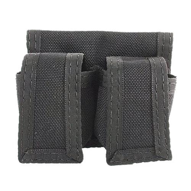 Picture of Hks 203Plbn Speedloader Case  Double Black Large Hytrel Belt Loop Fits S&W/Ruger/Colt/Taurus/Dan Wesson Belts 2.25" Wide 203LB