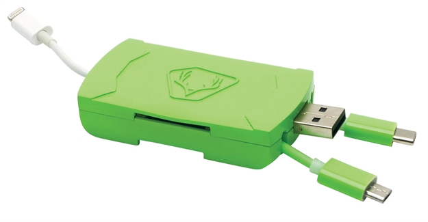 Picture of Hme Memory Card Reader 4-In-1 Apple OR Android Devices QMCR