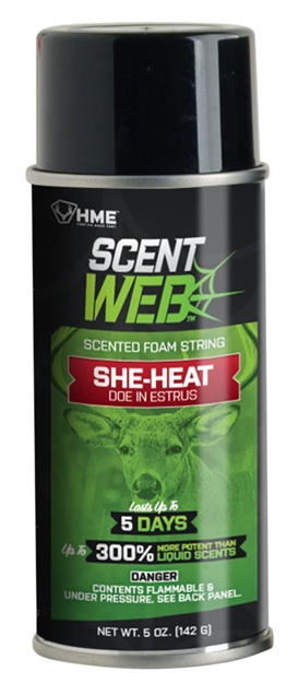 Picture of Hme Hmeswsheheat Scent Web She-Heat Aerosol Spray Scent Doe Estrous 5 OZ