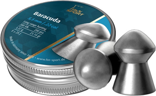 Picture of H&N Sport Baracuda 22 21.14 Grain 200 Pack 92185500003 4047058001951