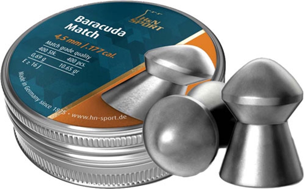 Picture of H&N Sport Pellets Baracuda Match 177 10.65 Grain 400 Pack 4.5Mm Size ! 92284500004