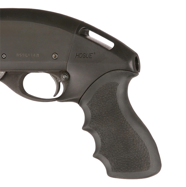 Picture of  Hogue 08714 Tamer  Black Rubber Pistol Grip With Finger Grooves For Remington 870 743108087145