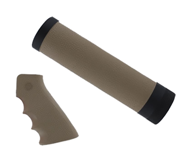 Picture of Hogue 15318 Ar-15 Finger Groove Grip W/ Forend Matte Desert Tan Rubber/Aluminum