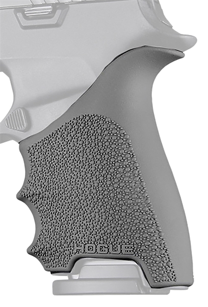 Picture of  Hogue 17612 Grip Sleeve Handall Beavertail Slate Gray Rubber Fits Sig Sauer P320 Compact
