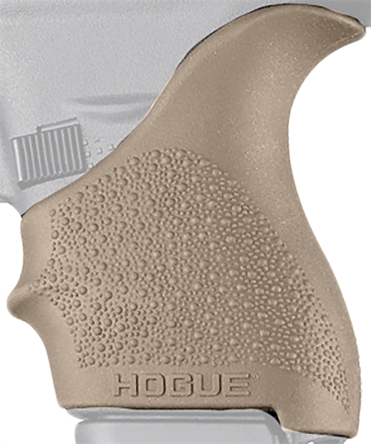 Picture of  Hogue 18203 Handall Beavertail Grip Sleeve Textured Flat Dark Earth Rubber For Glock 42, 43