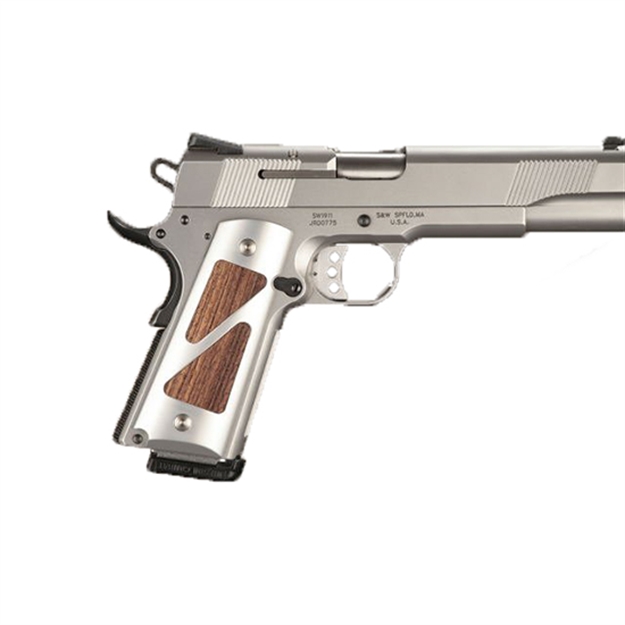 Picture of Hogue 1911 Govt Hybrid Alum Grips Kingwood Inse