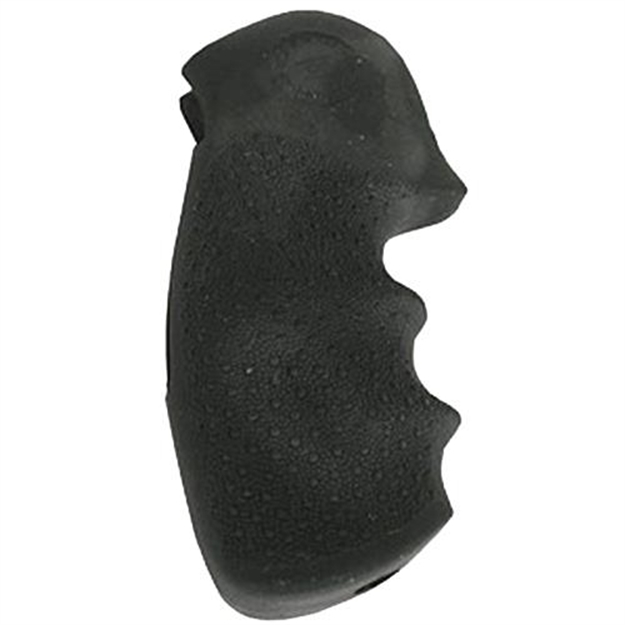 Picture of  Hogue 25000 Monogrip Finger Grooves Black Rubber Fits S&W N Frame With Round Butt 743108250006