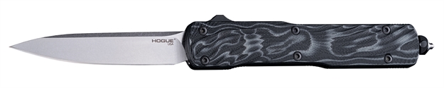 Picture of  Hogue 34879 Counterstrike  3.35" Otf Drop Point Plain Stone Tumbled Cpm 20V SS Blade, G-Mascus Black Aluminum/G10 Handle