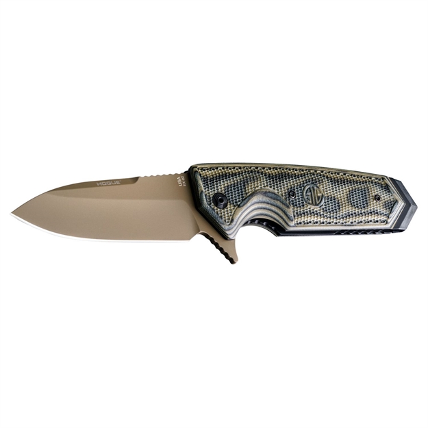 Picture of Hogue 3.75In Sig Scorp Spear PT Flip Flat Drkearth G10 Green