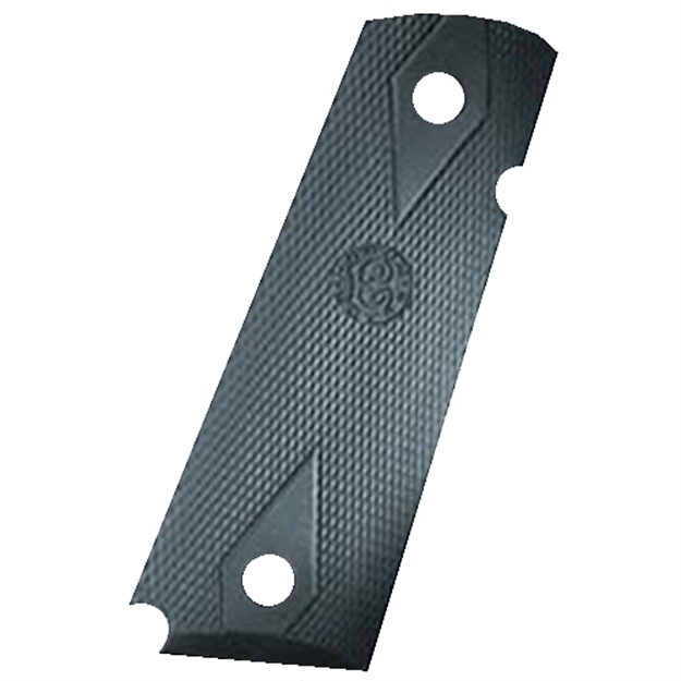 Picture of Hogue 45010 Overmolded Grip Panels Black Rubber For 1911 Government 45011