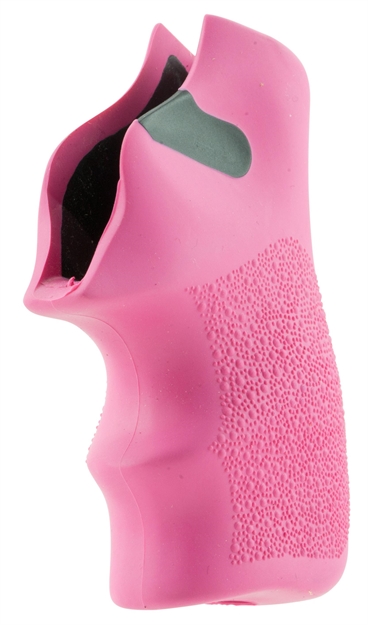 Picture of  Hogue 78027 Tamer  Cushion Pink Rubber Grip With Finger Grooves For Ruger Lcr, Lcrx 743108780275