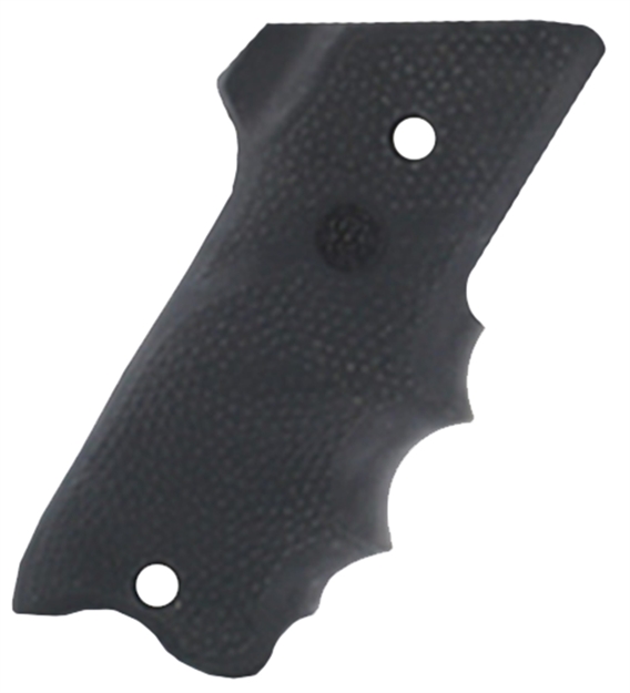 Picture of  Hogue 82060 Rubber Grip  Black With Finger Grooves & Right Hand Finger Rest For Ruger Mark Ii, Iii 743108820605