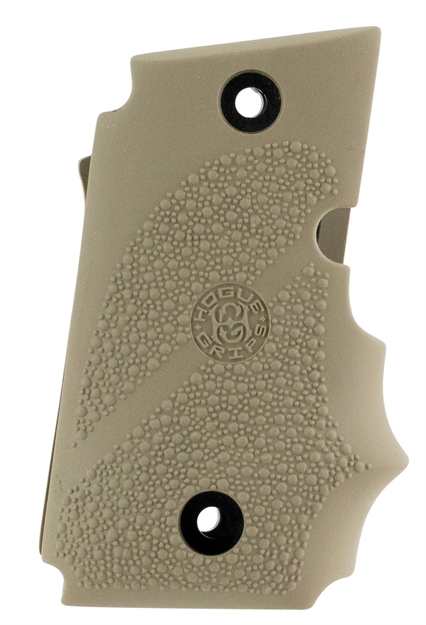 Picture of  Hogue 98083 Rubber Grip  Flat Dark Earth With Finger Grooves For Sig P938 With Ambidextrous Safety