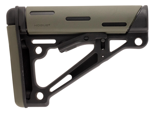 Picture of  Hogue 15250 Overmolded Collapsible Buttstock OD Green Overmolded Rubber Black Synthetic Ar-15, M16, M4