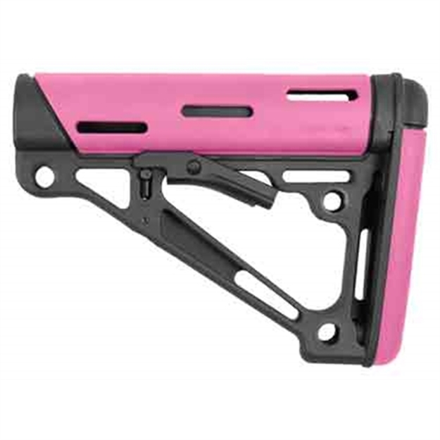 Picture of Hogue Ar-15 Collapsible Stock Pink Rubber Mil-Spec 15740 743108157404