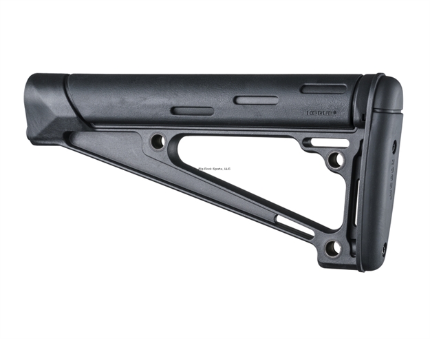 Picture of Hogue Ar-15/M-16 Overmolded Fixed Buttstock - Fits A2 Buffer Tube - Black Rubber