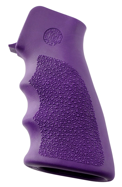 Picture of  Hogue 15006 Overmolded Grip Cobblestone Purple Rubber With Finger Grooves For Ar-15, M16 743108150061