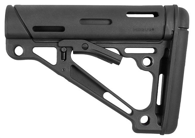 Picture of  Hogue 15050 Overmolded Collapsible Buttstock Black Overmolded Rubber Black For Ar15, M16, M4 With Commercial Tube (Tube Not Included) 743108150504