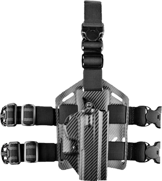 Picture of Hogue Ars Holster Thigh Rig Carbon Fiber Weave!