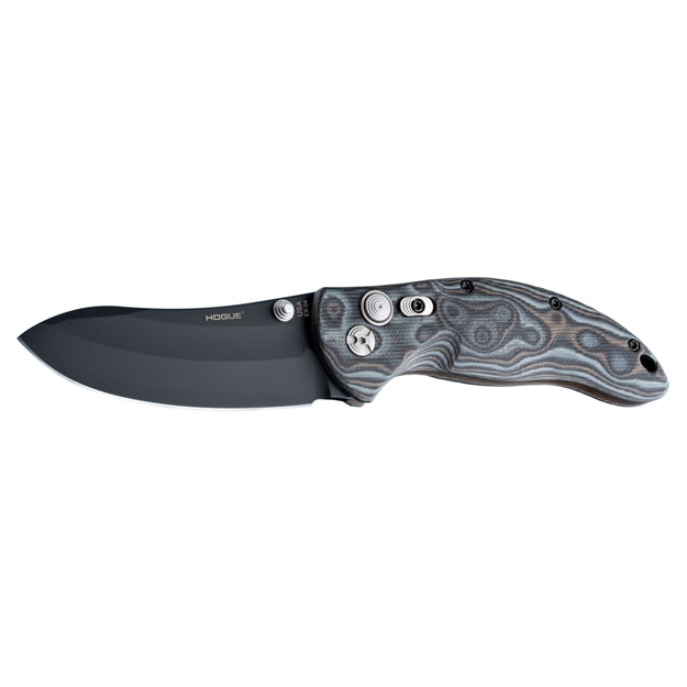 Picture of Hogue Ex04 3.5In Folder Upswept Blk Fin G10 Frame Blk Grey