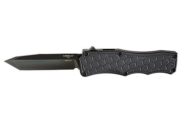 Picture of Hogue Exploit 3.5" Otf Auto Aluminum Tanto Blade Matte Blk 34046