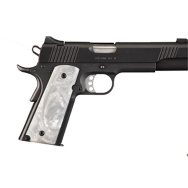 Picture of Hogue Grip 1911 Govt Pearl Ambi Wht 45318 743108453186