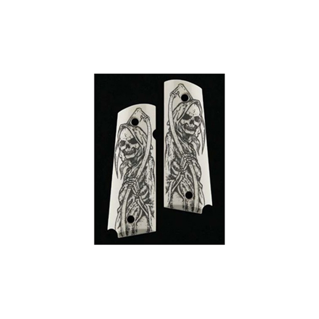 Picture of Hogue Grip Officers Model Scrimshaw Grim Reaper FB